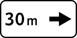 Дорожный знак 7.2.5 — Зона действия (вдоль фасада)